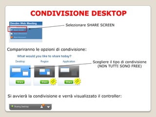 PIANIFICARE UNA RIUNIONE pulsante immediato SCHEDULE (Pianifica)