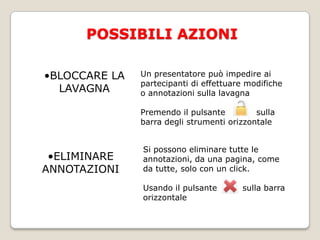 Impostare tutti i parametri della riunione            INTERESSANTE!!! Viene creato un WIDGET             