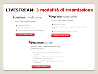 LIVESTREAM: come si presenta..