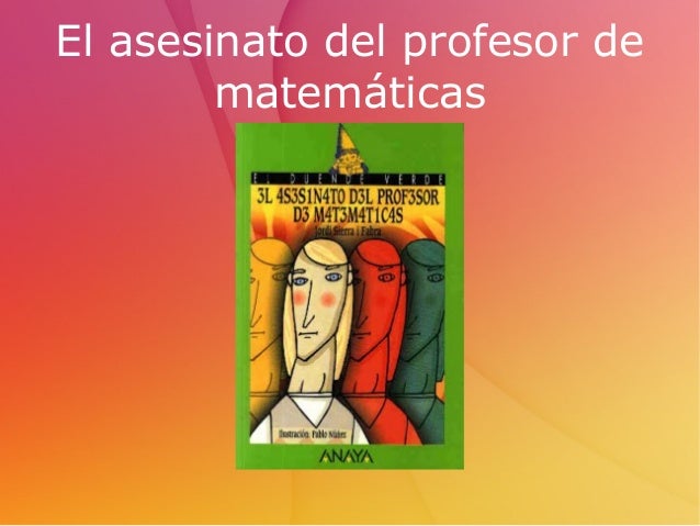 Video libro - El Asesinato del profesor de matemáticas
