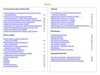 ICRISAT Communication Resources Catalogue- September 2018