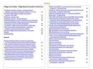 ICRISAT Communication Resources Catalogue- September 2018