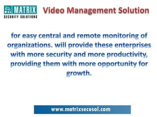 Video Management Solution Providers India