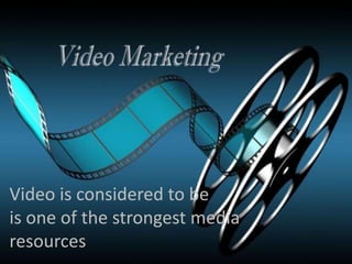 While Video marketing is on the
first stage of its development,
today a growing number of
businesses are integrating video...