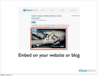 Embed on your website or blog
Monday, June 24, 13
 
