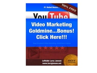 Video marketing goldmine bonus