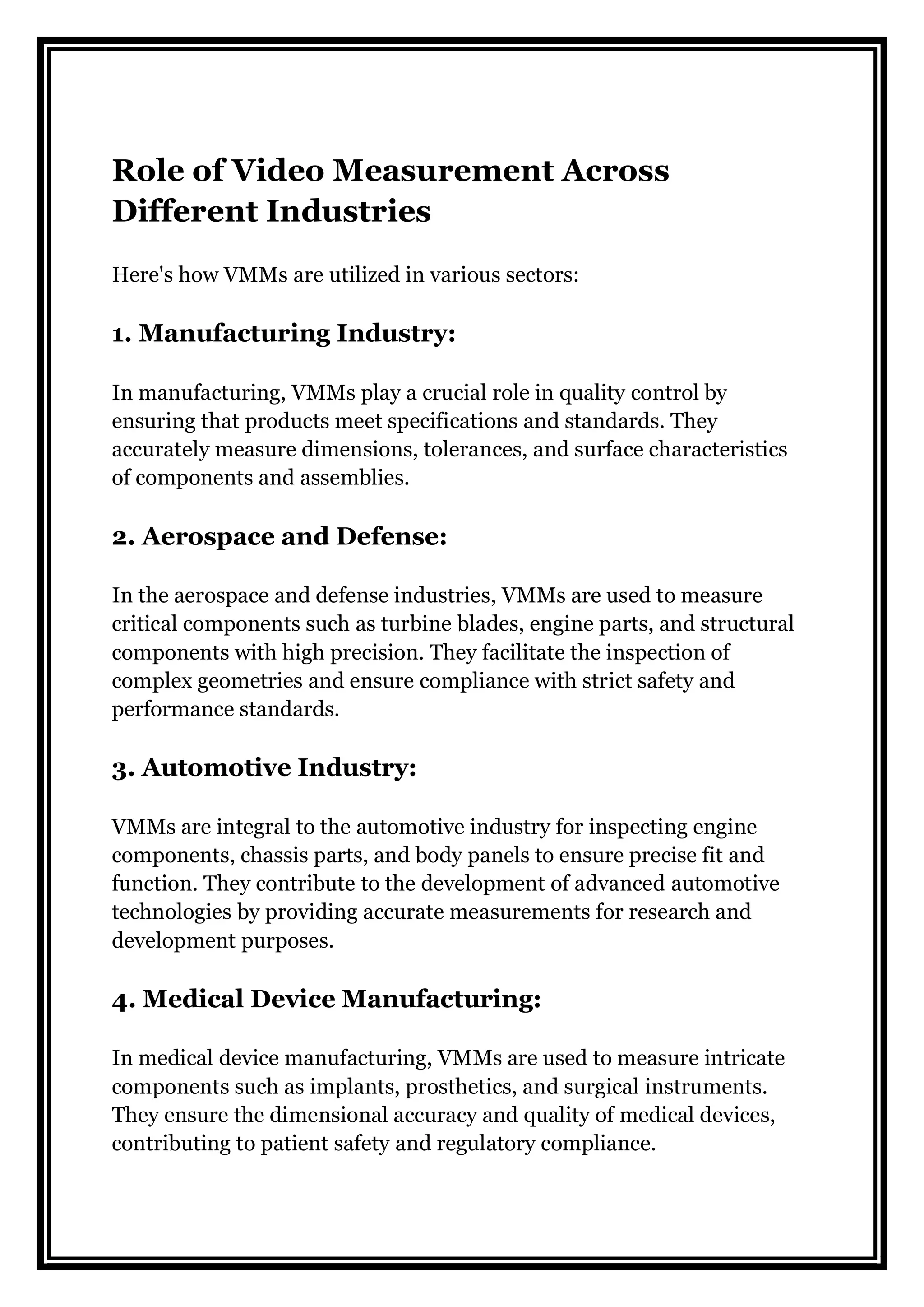 Video Measuring System - Types, Components, Functions and Role | PDF