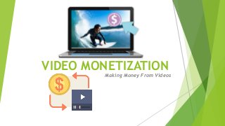VIDEO MONETIZATION
Making Money From Videos
 