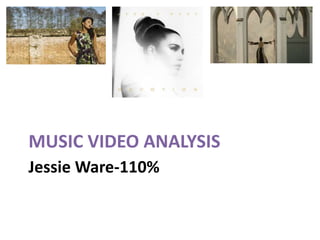 MUSIC VIDEO ANALYSIS
Jessie Ware-110%
 