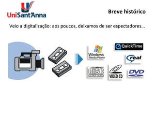 Breve histórico Veio a digitalização: aos poucos, deixamos de ser espectadores… 
