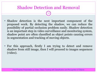 Video object tracking with classification and recognition of objects | PPT