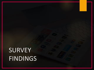 SURVEY
FINDINGS
 