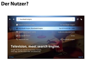 Der Nutzer?
 