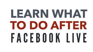 Facebook Live Statistics, Hosting, Classes and Resources