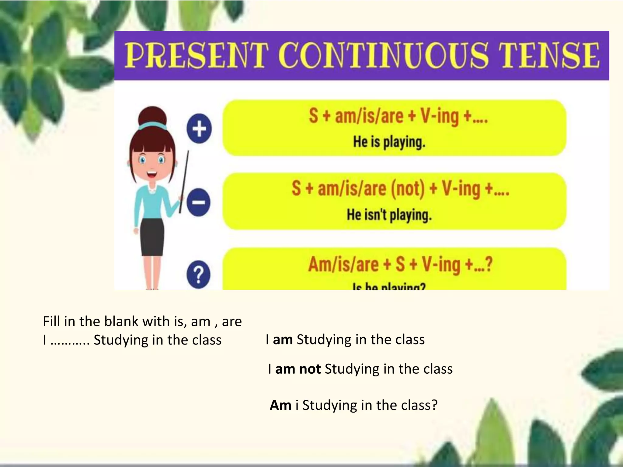 PPT present continuous tanse | PPTX