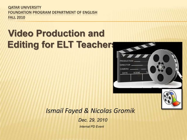 Video Editing & Production Using MovieMaker | PPT
