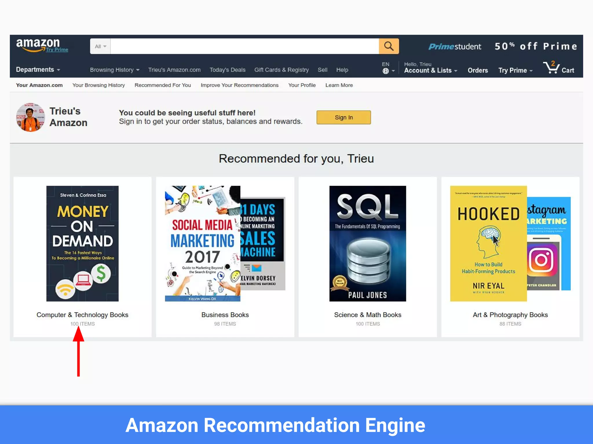 Amazon Recommendation Engine
 