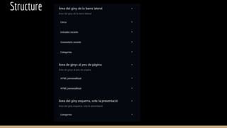 Structure
[Back-end] Widgets
 