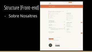 Structure [Front-end]
- Sobre Nosaltres
 
