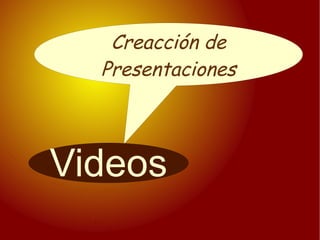 Creacción de Presentaciones Videos 