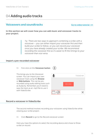 VIDEO SCRIBE SOFTWARE v2 - A TRAINING MANUAL | PDF