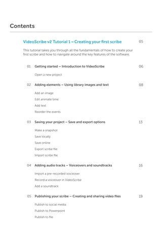 VIDEO SCRIBE SOFTWARE v2 - A TRAINING MANUAL | PDF