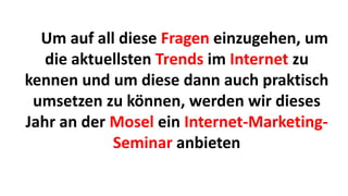 Internet Marketing Seminar