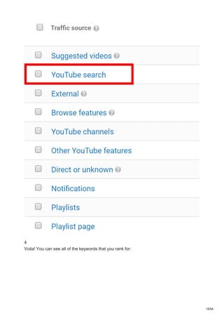 4
Voila! You can see all of the keywords that you rank for:
15/54
 