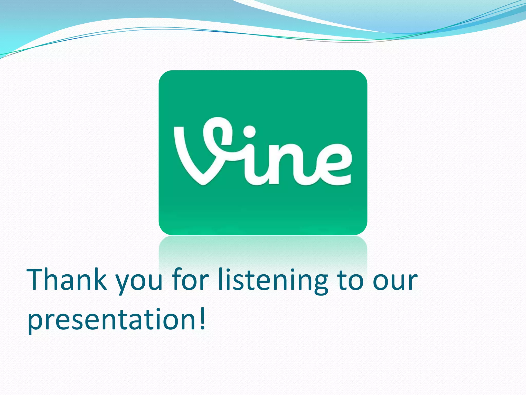 Thank you for listening to our
presentation!
 