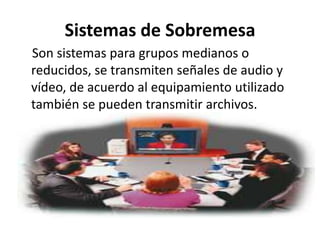  Sistemas de Sala.modalidades