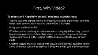 7 Ways Video can Enhance the Student Experience 