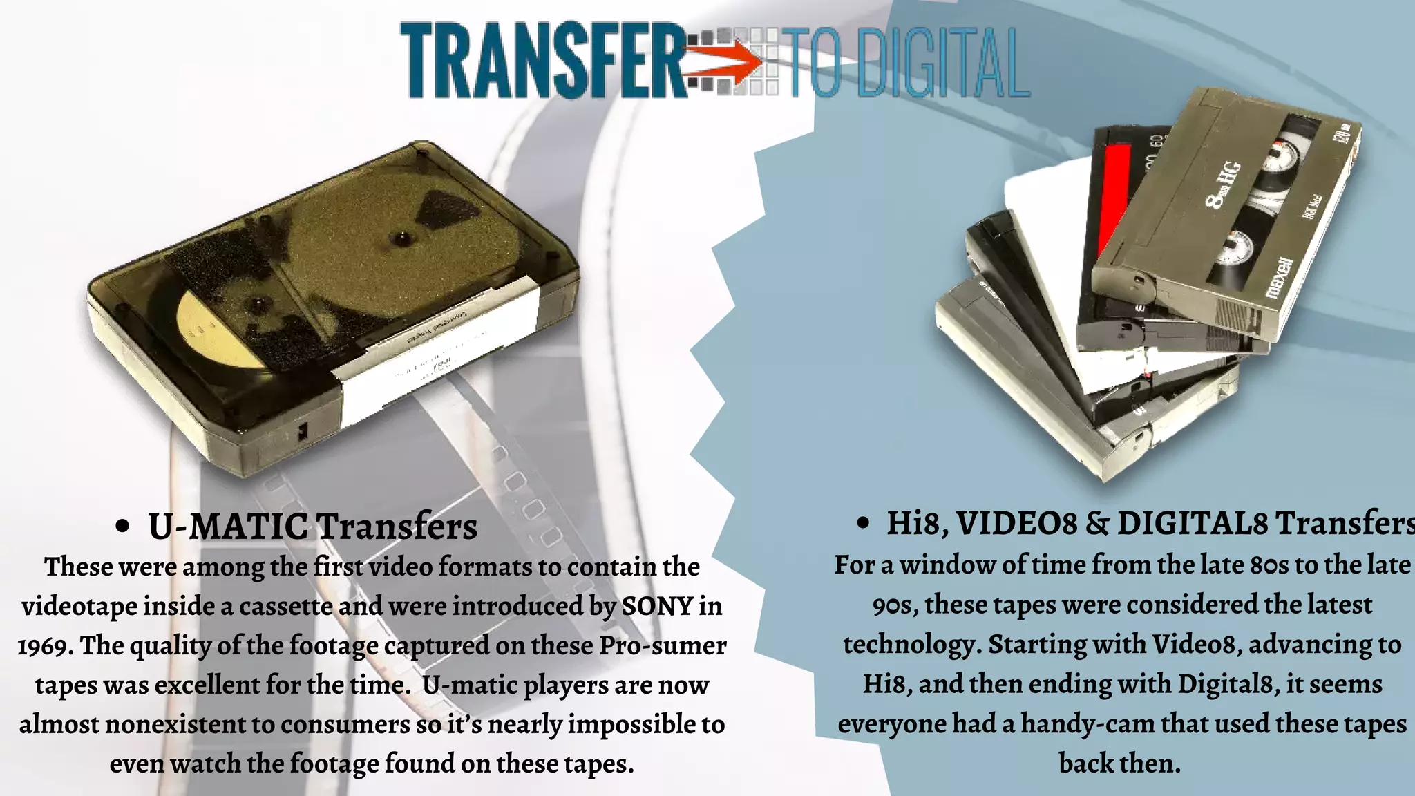 Video Tape Transfer Unlock the Benefits of Digital Storage PPT