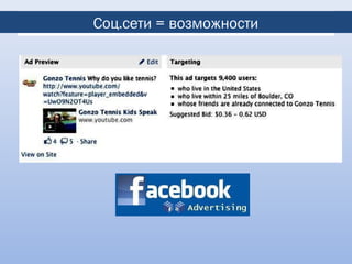 Соц.сети = возможности
 