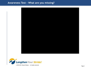 Awareness Test – What are you missing?