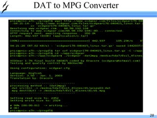 DAT to MPG Converter 