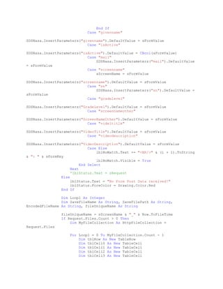 Video upload process_code