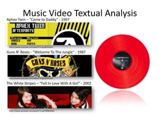  Can contain narrative or conceptual videos