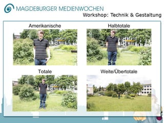 Amerikanische      Halbtotale




   Totale       Weite/Übertotale
 