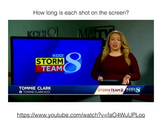 How long is each shot on the screen?
https://www.youtube.com/watch?v=faO4WuUPLoo
 