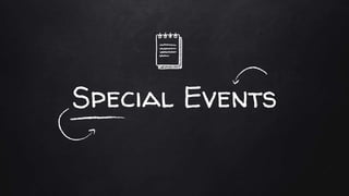 Special Events
 