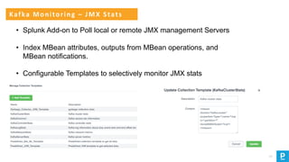 28
• Splunk Add-on to Poll local or remote JMX management Servers
• Index MBean attributes, outputs from MBean operations,...