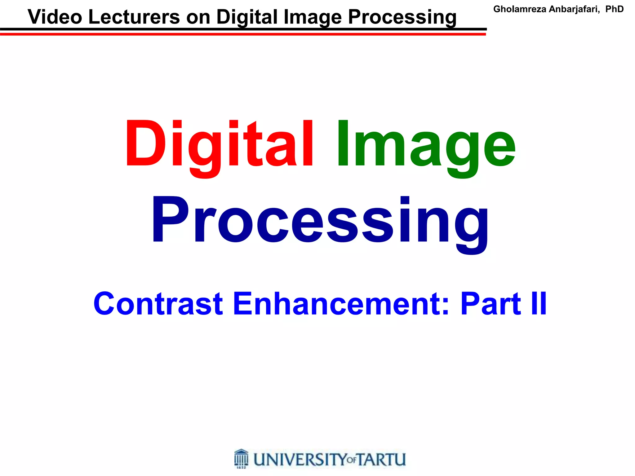DIGITAL IMAGE PROCESSING | PPT
