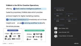 VidMob Pitch Deck: $110M Series D for adtech