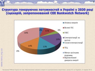 Засідання Робочої Групи на тему «Відновлювані джерела енергії та альтернативна енергетика: досвід ЄС та України», 6 червня 2013
8
 