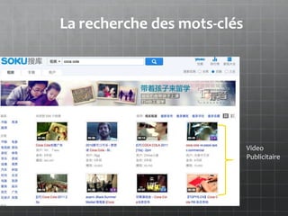   La recherche des mots-clés




                               Video
                               Publicitaire
 