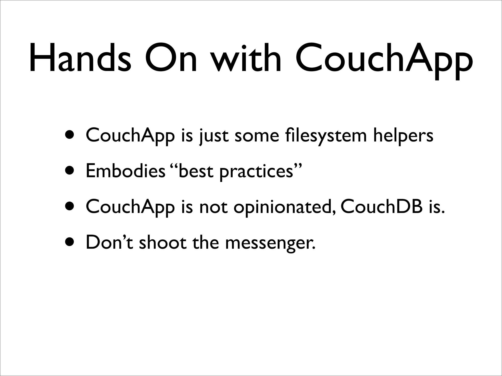 Vidoop CouchDB Talk