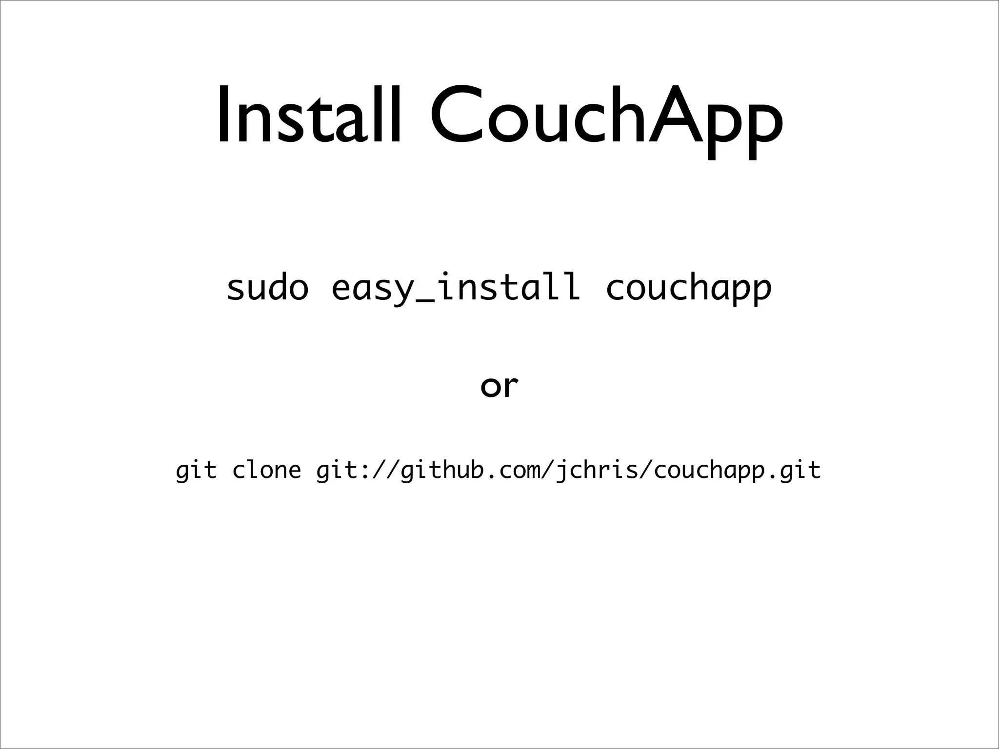 Vidoop CouchDB Talk