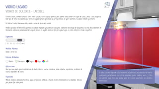 Blanco Extraclaro Negro Rojo +20
VIDRIO DE COLORES - LACOBEL
VIDRIO LACADO
El vidrio lacado, también conocido como vidrio Lacobel, es una opción perfecta para quienes buscan añadir un toque de color y estilo a sus proyectos.
Este tipo de vidrio se caracteriza por tener una capa de pintura aplicada en la parte posterior, lo que le confiere un acabado brillante y uniforme.
En Vidrios Coruña, fabricamos vidrio lacado Lacobel de la más alta calidad.
Nuestro proceso de fabricación garantiza un acabado impecable y duradero en cada pieza. Utilizando tecnología de vanguardia y los más altos estándares de
fabricación, aplicamos cuidadosamente la capa de pintura en la parte posterior del vidrio para lograr un color uniforme en toda la superficie.
El vidrio Lacobel responde a las tendencias actuales de la arquitectura de interior
combinando perfectamente con otros materiales (piedra, madera, acero…). Esto
nos permite jugar con una amplia gama de colores aportando un elemento
diferenciador.
18
| 3 | 4 | 5 | 6 | 8 | (mm.)
Espesores
Colores Brillantes
Medidas Máximas
6000 x 3210 mm.
Aplicaciones
Ideal para una amplia gama de aplicaciones de diseño interior, puertas correderas, mesas, estantes, expositores, mobiliario de
cocina, salpicadero de cocina.
Fijaciones
Método mecánico utilizando tornillos, grapas o fijaciones metálicas o fijando el vidrio directamente en un bastidor. Silicona
para piezas fijas sobre pared.
 