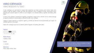 Incoloro
VIDRIO RESISTENTE AL FUEGO
VIDRIO CORTAFUEGOS
El vidrio cortafuegos es una parte esencial de cualquier diseño arquitectónico que requiera protección contra incendios. Nuestro vidrio
resistente al fuego está diseñado y fabricado para resistir altas temperaturas y evitar la propagación del fuego, proporcionando minutos
adicionales para la evacuación segura de un edificio en caso de emergencia. Es la combinación perfecta de seguridad, funcionalidad y diseño
estético.
En Vidrios Coruña, entendemos la importancia de la seguridad y la tranquilidad en cualquier entorno construido. Por ello, utilizamos tecnología
de vanguardia y materiales de la más alta calidad en la fabricación de nuestro vidrio cortafuegos.
Trabajamos en estrecha colaboración con arquitectos, ingenieros y contratistas para desarrollar soluciones personalizadas que se adapten a las
necesidades específicas de cada proyecto.
Nuestro vidrio cortafuegos proporciona una combinación perfecta de seguridad, funcionalidad y diseño estético.
Nuestros productos cumplen con rigurosas normativas de resistencia al fuego,
garantizando la máxima protección en situaciones críticas.
| 15 | 23 | 44 | 53 | (mm.)
Espesores
Colores
Medidas Máximas
Totalmente a medida
Aplicaciones
Puertas, tabiques, ventanas, techos.
21
 