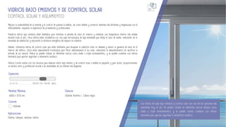 CONTROL SOLAR Y AISLAMIENTO
VIDRIOS BAJO EMISIVOS Y DE CONTROL SOLAR
Mejorar la sostenibilidad de la vivienda y el confort de quienes la habitan, así como diseñar y construir viviendas más eficientes y respetuosas con el
medioambiente, requieren la experiencia de proveedores y profesionales.
Nuestros vidrios bajo emisivos están diseñados para minimizar la pérdida de calor en invierno y mantener una temperatura interior más estable
durante todo el año. Estos vidrios están recubiertos con una capa microscópica de baja emisividad que refleja el calor de vuelta, reduciendo así la
necesidad de calefacción y mejorando la eficiencia energética del espacio en cuestión.
Además, ofrecemos vidrios de control solar que están diseñados para bloquear la radiación solar no deseada y reducir la ganancia de calor en el
interior del edificio. Estos están especialmente formulados para filtrar selectivamente la luz solar, reduciendo el deslumbramiento sin sacrificar la
entrada de luz natural. Ambos se pueden instalar en diferentes marcos como doble o triple acristalamiento, y se pueden combinar con vidrios
laminados para aportar seguridad o aislamiento acústico.
Vidrios Coruña cuenta con los recursos para elaborar vidrio bajo emisivo y de control solar a medida en pequeño y gran stock, proporcionando
un servicio serio y profesional acorde a las necesidades de los clientes más exigentes.
Los vidrios de capa bajo emisivos y control solar son una de las opciones más
extendidas hoy en día. Se pueden instalar en diferentes marcos siempre como
doble o triple acristalamiento, y se pueden incluso combinar con vidrios
laminados para aportar seguridad o aislamiento acústico.
23
Estándar
Colores
Aplicaciones
Puertas, tabiques, ventanas, techos.
4 / 6 / 4 ..........................10+10 / 24 / 10+10 (mm.)
Espesores
Medidas Máximas
6000 x 3210 mm.
Cámaras
Estándar Aluminio | Cámara negra
 